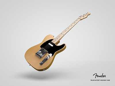 Fender Telecaster 3D 3d cinema4d fender guitar instrument music