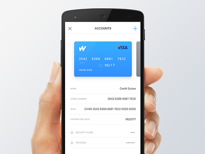 Expense tracking app account