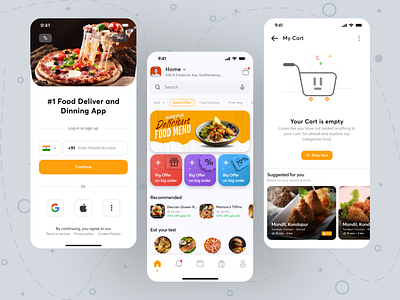 Delivery app for food