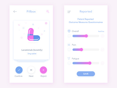 Medical Mobile App Design app clean design hospital medical mobile pill ui