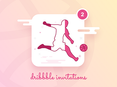 Scored 2 invitations from Dribbble