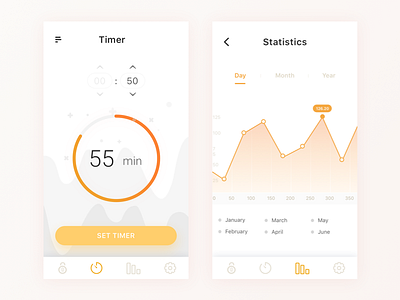 Clean Timing chart UI