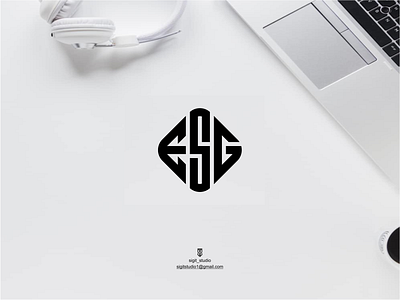 ESG monogram branding design icon illustration lettering logo logo design monogram united states usa vector