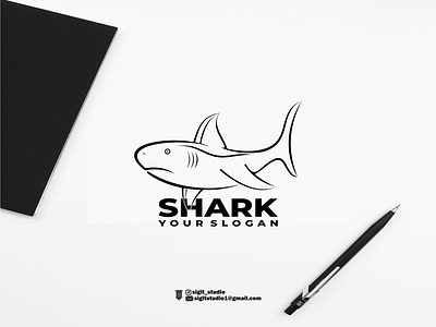 SHARK LOGO app logo beauty logo brand branding design graphic design icon illustration lettering logo logo design logo ideas logo inspiration logo type luxury logo monogram typography united states vector