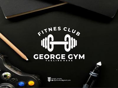 GEORGE GYM LOGO CONCEPT app logo beauty logo brand branding design graphic design icon illustration lettering logo logo design logo ideas logo inspiration logo type logos luxury logo monogram typography united states vector