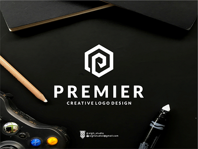 PREMIER LOGO CONCEPT beauty logo brand design graphic design icon illustration lettering logo logo design logo ideas logo inspiration logo type logos monogram typography united states vector