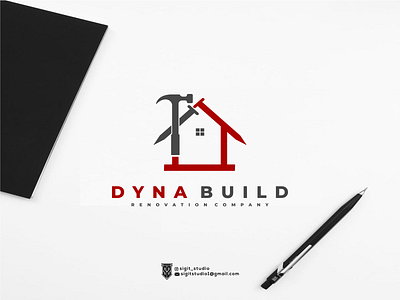 DYNA BUILD logo concept