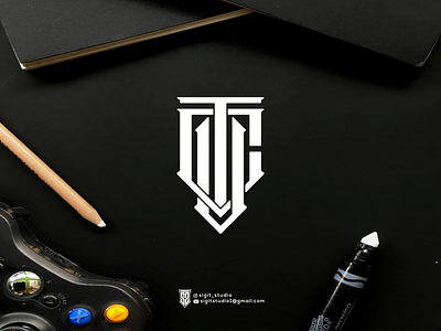 tuv monogram logo concept