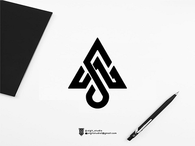 monogram logo concept