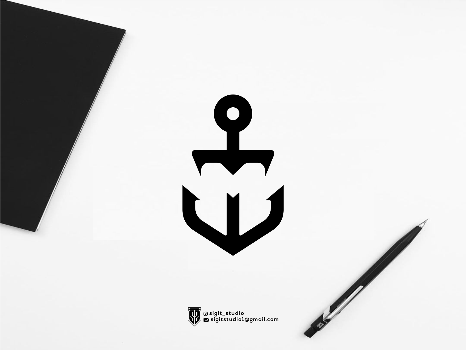 M ANCHOR LOGO CONCEPT by sigit_studio on Dribbble