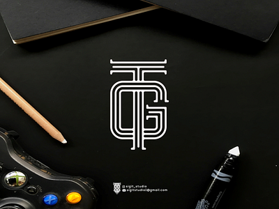 gt monogram logo concept