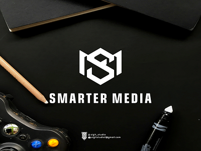 smarter media logo concept app logo beauty logo brand branding design graphic design icon illustration lettering logo logo design logo ideas logo inspiration logo type logos luxury logo monogram typography united states vector