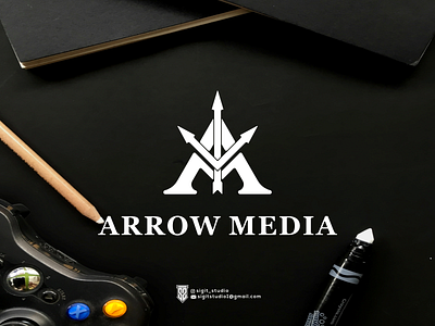 arrow media logo concept app logo beauty logo brand branding design graphic design icon illustration lettering logo logo design logo ideas logo inspiration logo type logos luxury logo monogram typography united states vector