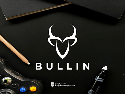 bull in logo concept app logo beauty logo brand branding design graphic design icon illustration lettering logo logo design logo ideas logo inspiration logo type logos luxury logo monogram typography united states vector