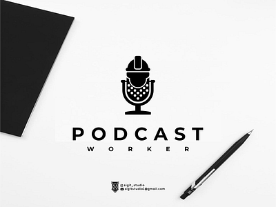 podcast logo concept