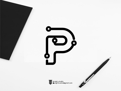 p tech logo concept app logo beauty logo brand branding design graphic design icon illustration lettering logo logo design logo ideas logo inspiration logo type logos luxury logo monogram typography united states vector