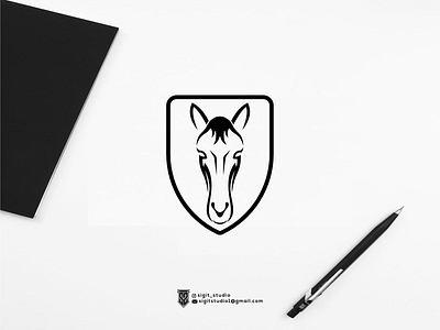 head horse logo concept