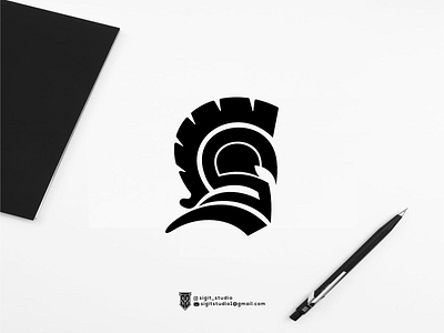letter S + SPARTAN logo concept