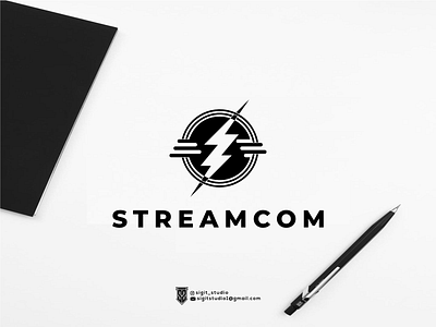 STREAMCOM logo concept app logo beauty logo brand branding design graphic design icon illustration lettering logo logo design logo ideas logo inspiration logo type logos luxury logo monogram typography united states vector