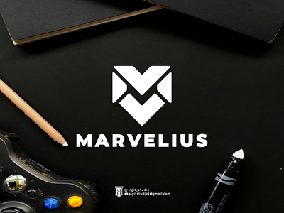 marvelius  logo concept