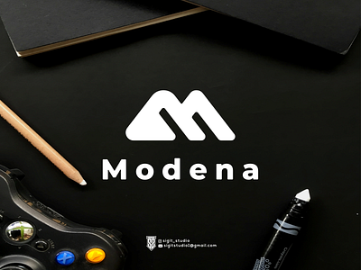 MODENA monogram logo concept