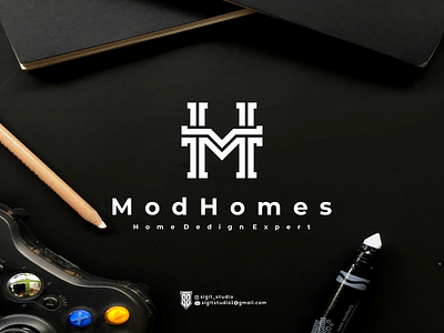 Mod Homes monogram logo concept