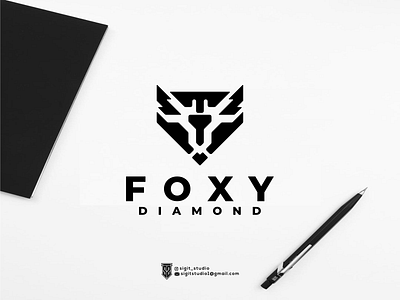 Foxy Diamond logo concept app logo beauty logo brand branding design graphic design icon illustration lettering logo logo design logo ideas logo inspiration logos luxury logo monogram typography united states vector