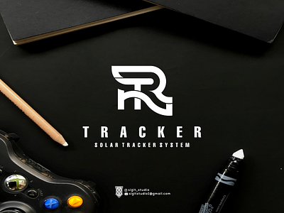 tracker monogram logo concept