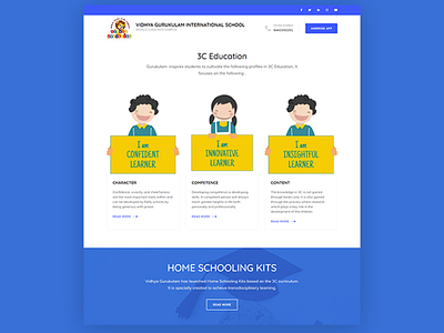 WordPress website for Vidhya Gurukulam