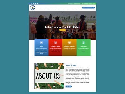 WordPress website for UP Public School