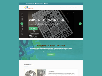 WordPress website for Young Artist School css website design website redesign wordpress