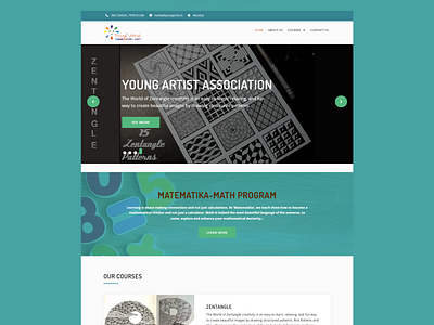 WordPress website for Young Artist School