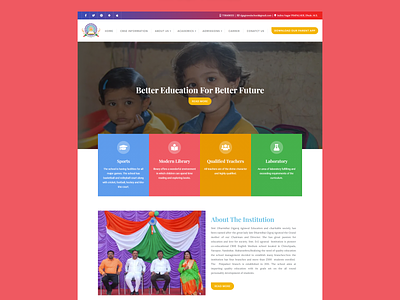 WordPress website for DG Agrawal School css website design website redesign wordpress