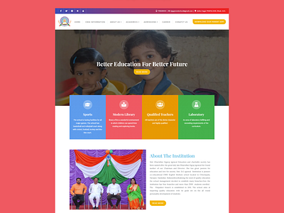 WordPress website for DG Agrawal School