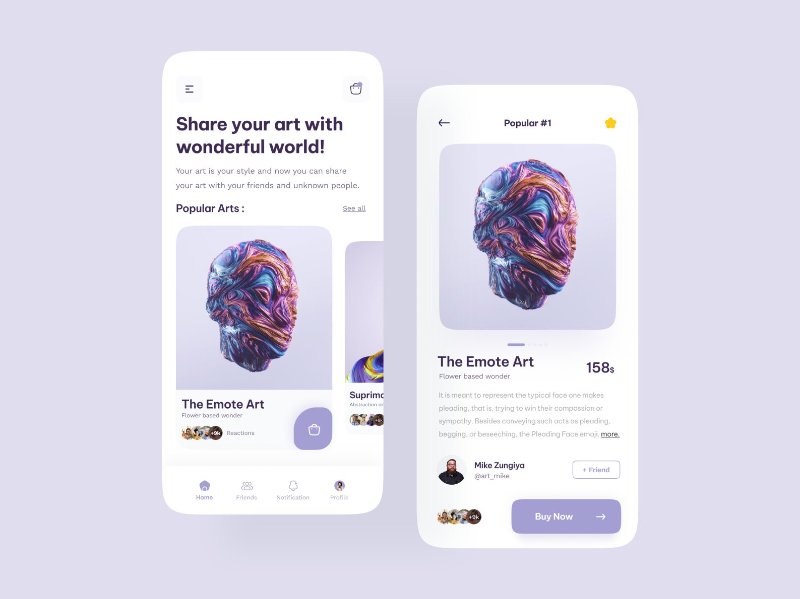 Digital Art Marketplace by Meet Trivedi on Dribbble