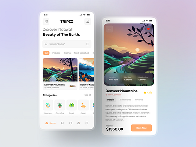 Travel App Light UI