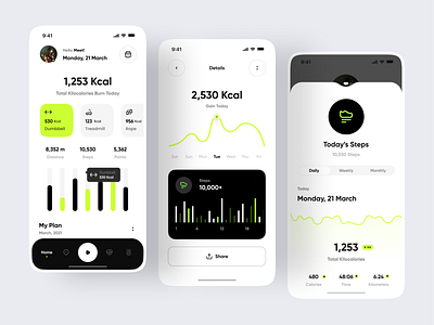 Fitness Tracking App by Meet Trivedi for Dosage Studio on Dribbble