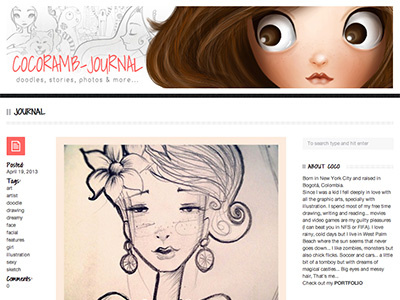 New Blog/Journal art artist blog cute daily designer doodle face girls illustration illustrator journal sketches