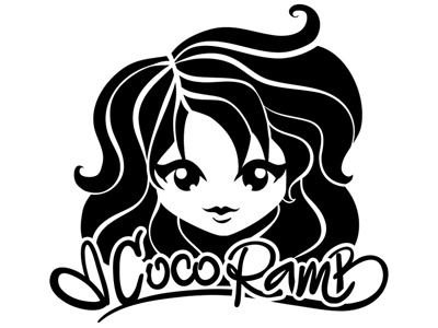 CocoRamB Brand... CHECK! brand cartoon drawing face handmade illustration logo personal portrait stamp style