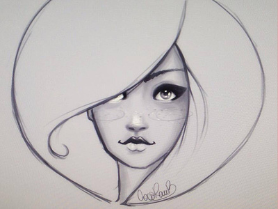 Sketching faces doodle eyes face features girl illustration photoshop sketch