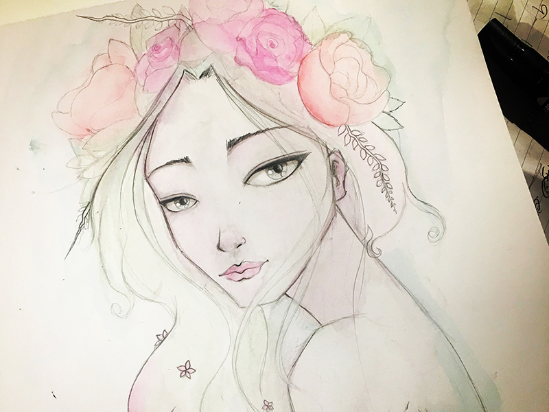 Pencil and Watercolor by Diana C Ramirez B (CocoRamB) on Dribbble