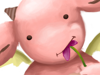 Cute Monster Flower Eater! - In progress art brush brushes character colors concept cute illustration monster photoshop strokes