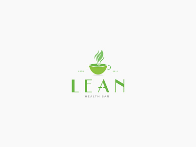 Lean Health Bar bar branding cafe coffee eco ecology estd green health identity lean logo