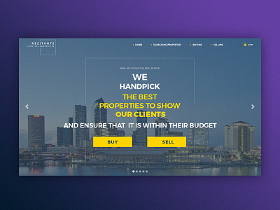 Rezitante blue bootstrap clean design modern page simple website