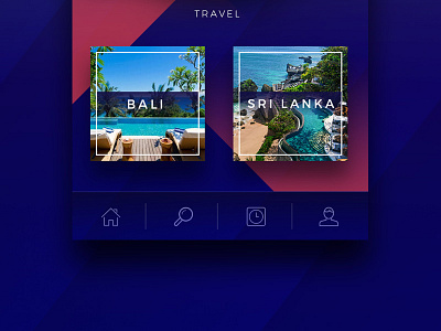 Fash.In App Travel android app blue design fashion gradient interface ios login mobile ui ux