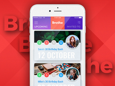 Brothe android app blue design fashion gradient interface ios login mobile ui ux