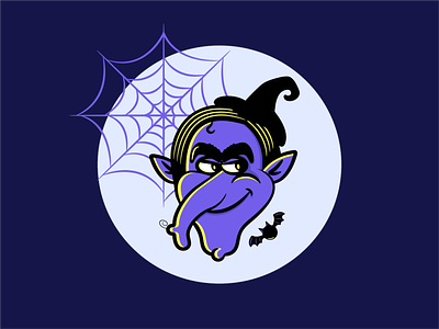 Magic Patrick adobeillustrator bat branding character colors design graphic design illustration illustrator logo magic mascot purple vector web witch witcher