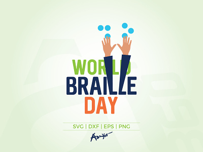 World Braille Day 4 aam360 aam3sixty blindness braille communicate concept day disability disabled education finger illustration january language louis read see sense text