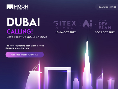 GITEX Global 2022 branding corporate gitex global tech tech exhibition ui