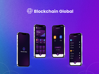 Blockchain Global Mobile app Developement ui